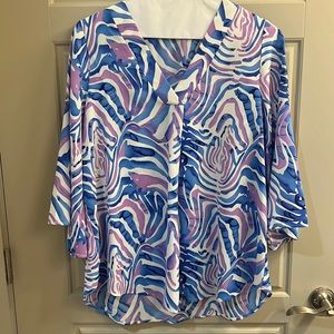 Swirling stripe Jodifl blouse in Sz M